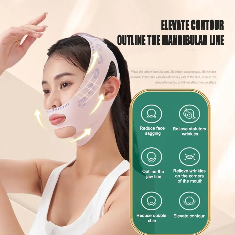 Pink Face Lifting Sleep Mask