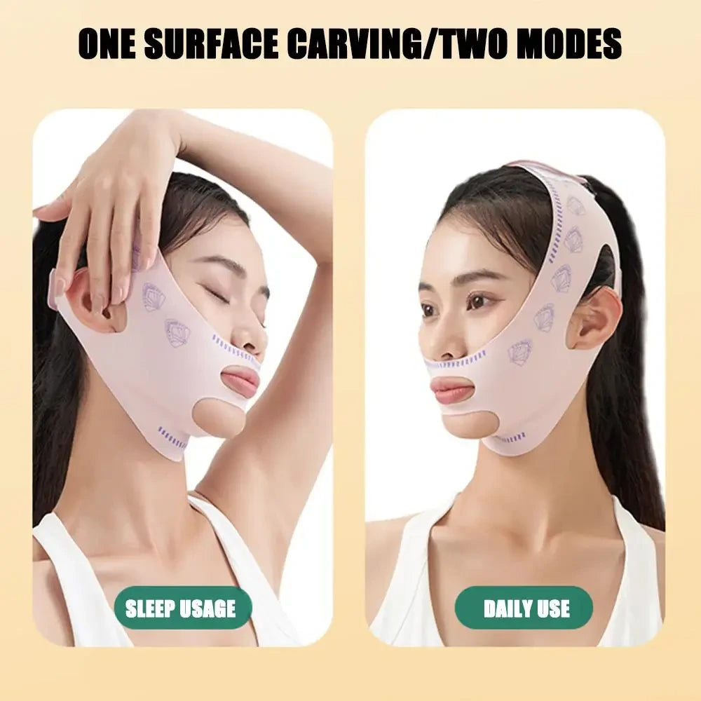 Pink Face Lifting Sleep Mask